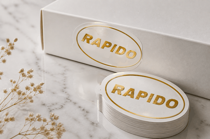 Gold foil labels