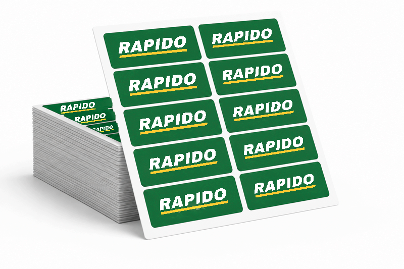 Rectangle sheet labels