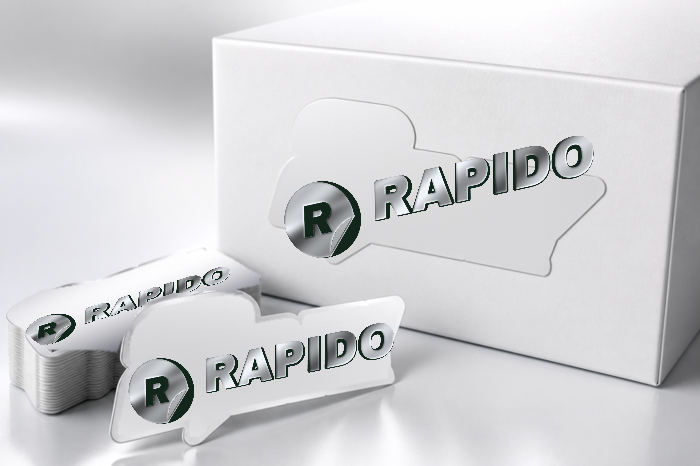 Silver foil labels